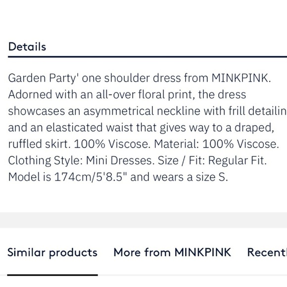 MINKPINK  Garden Party Halter Dress - Picture 7 of 8
